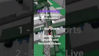 Abstimmungen| abstimmung shorts short roblox youtubeshorts youtube