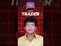 Trader vs investor ,follow now to see the best market videos SUBSCRIBE #trading #stockmarket #money