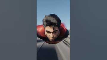 Superman Flight - #blender  Animation