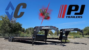 Equipment Trailer Showdown! PJ VS Diamond C Side by Side