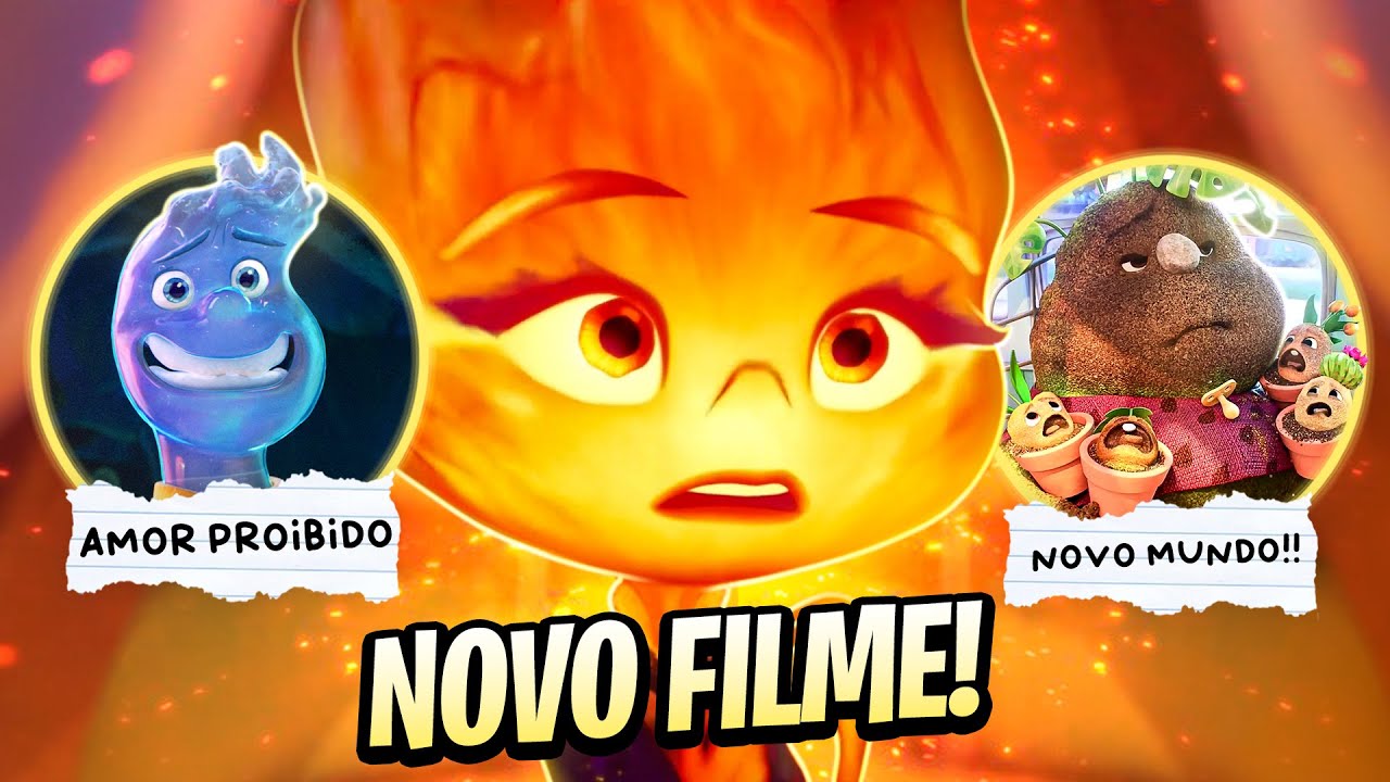 Novo filme da Pixar, 'Elementos', usa amor proibido para falar de