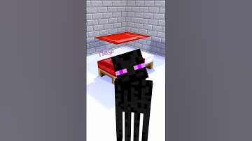 Cloth Simulation With Enderman 👾 #minecraft #blender