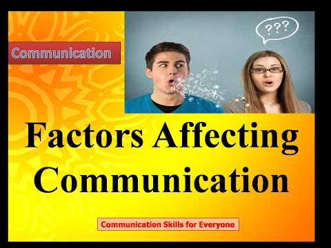 Video: Hvad er de faktorer, der påvirker kommunikationen?