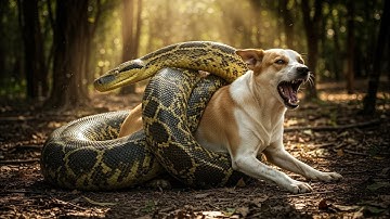 Heroic Rescue Team Saves Mother Dog from Giant Python | Real Forest Rescue 