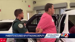 Two parents arrested for attacking Volusia school resource deputy