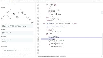 Leetcode 114. Flatten Binary Tree to Linked List - 4 solution-formats with recursion and iteration