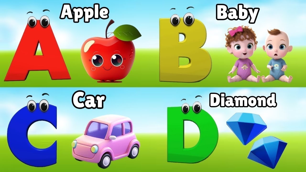 Nursery Rhymes, A Is for Apple, ABC Song, ABC Phonics Song, alphabet ...