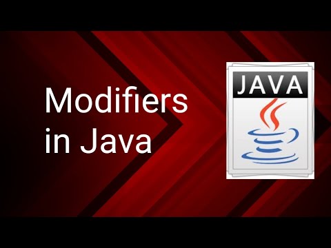 Modifiers in Java || Full details of Modifiers || Class 21 || Java ...