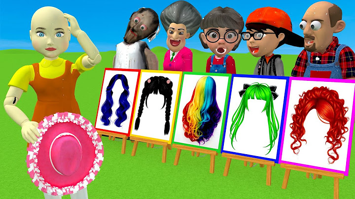 Scary Teacher 3D vs Squid Game Draw Hair Squid Girl Beautiful or Error Challenge 5 Times Challenge
