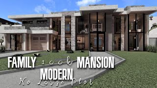 Modern Family Mansion 100k| Roblox Bloxburg | No Large Plot