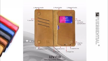 Introducing "Fuessential® LCV F10" - Genuine Leather Flip Case/Wallet Case