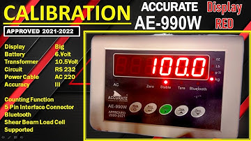 Calibration Accurate Indicator Model AE-990W | Accurate Scale Calibration @malikscale