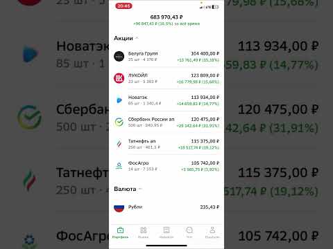 Мой дивидендный портфель из акций РФ.