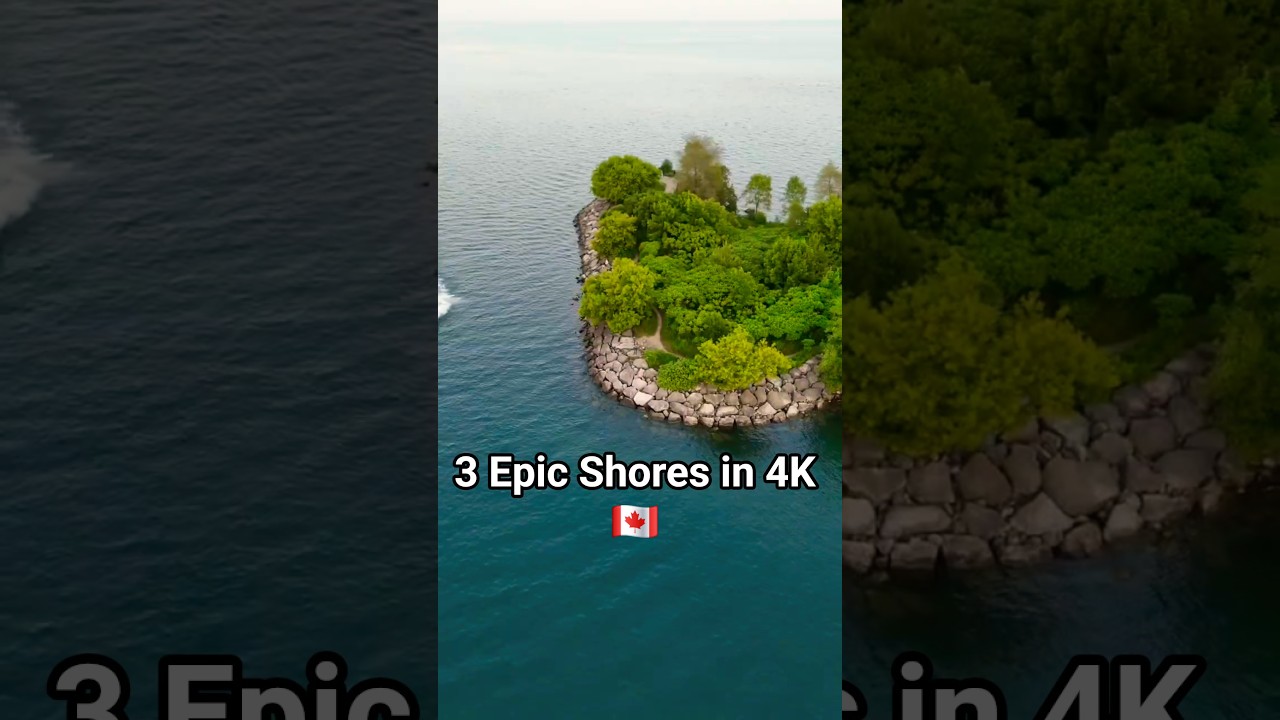 3 Stunning Shores of Lake Ontario 🌊🌿 | 4K Drone Nature Short 