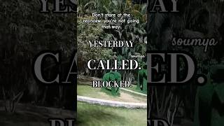 Yesterday called. I blocked it.`#BlockedAndBlessed #NoLookingBack #NewEnergy  #GlowUpSeason`