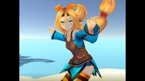 Anime Dancer Girl 6! Unity Chan Beach!