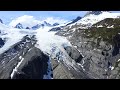 Worthington glacier  alaska  drone flight