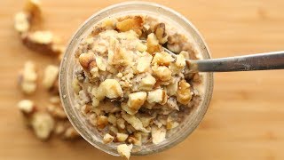 Overnight Oats Recipe - BANANA - Easy & Healthy Breakfast Ideas