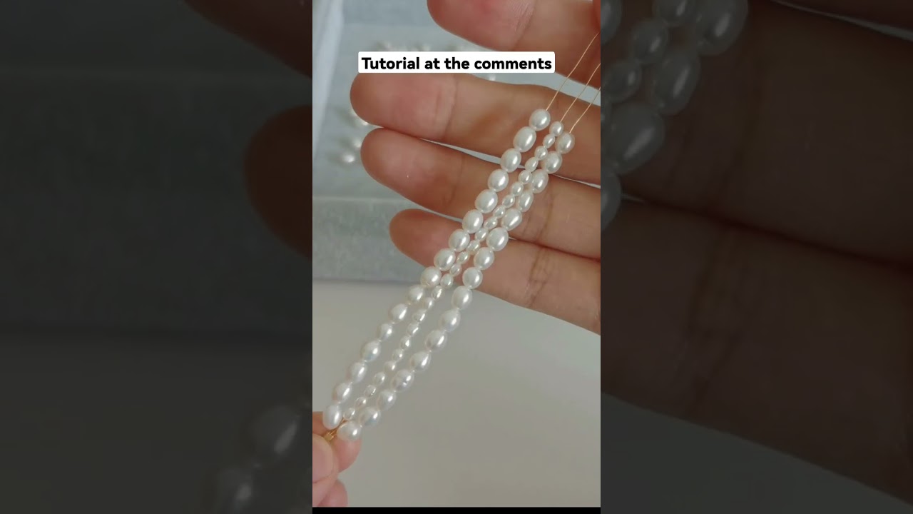 Make a pearl earrings within 1 minute | DIY earrings at home! #handmadeearrings #makingearrings