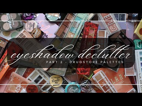 Eyeshadow Palette Declutter
