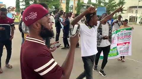 federal university oye and Ekiti State university protests video