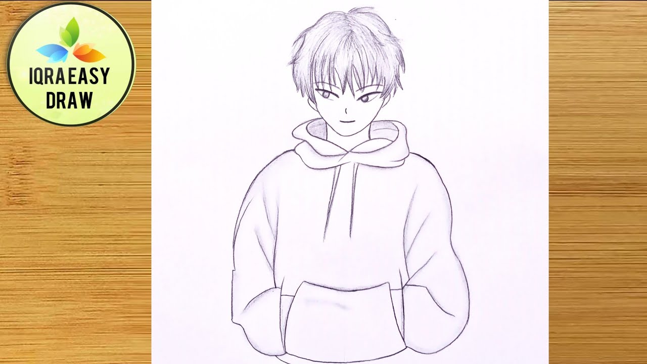 How to Draw Anime boy pencil Sketch || Easy Anime boy Drawing - YouTube