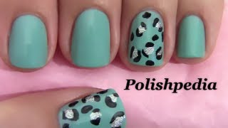cheetah nails teal print pink nail polishpedia dance party designs leopard animal cheeta easy cute summer short nailart silver cool
