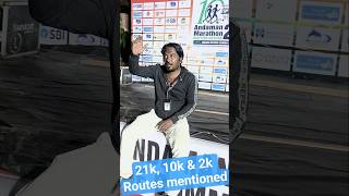 Andaman Marathon Routes explained for 21k, 10k and 2k, ALL THE BEST