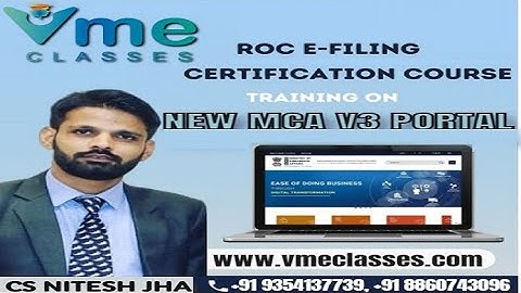 Day-2 ROC Practical Live Course | MCA V3 Portal Intro | Learn ROC Work on MCA V3 Portal Live Course