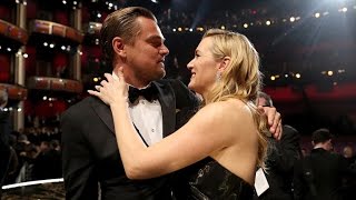 Kate Winslet Adorably Tears Up During Leonardo DiCaprios Oscars Speech