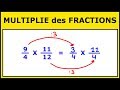 Multiplier des Fractions - Technique rapide en 2 étapes