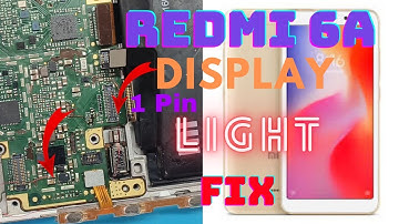 Redmi 6a Display Light Solution | Redmi 6a Water Damage