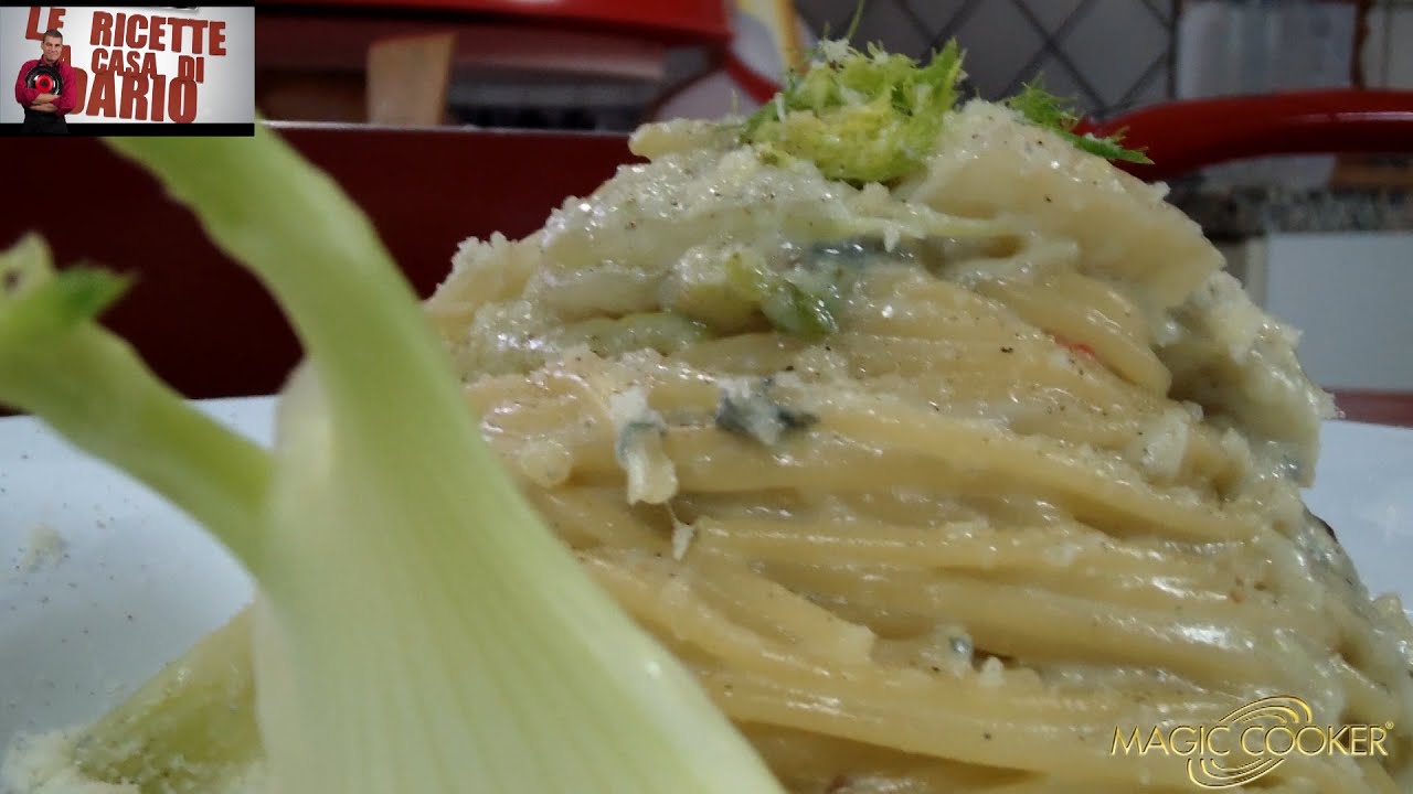 Spaghetti finocchio gorgonzola e alici preparati da Dario con Magic Cooker 266