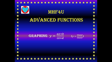 Graphing Rational Functions of the form y=(ax+b)/(cx+d) or (linear)/(linear)