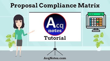 Proposal Compliance Matrix Tutorial