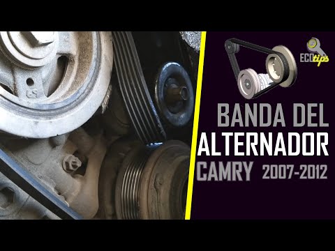 Bagaimana menukar band alternator Camry V6 (2007-2012)