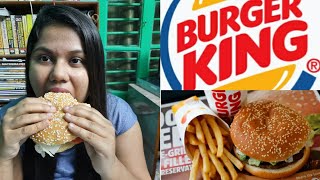 I only ate BURGER KING for  24 hours || Food Challenge