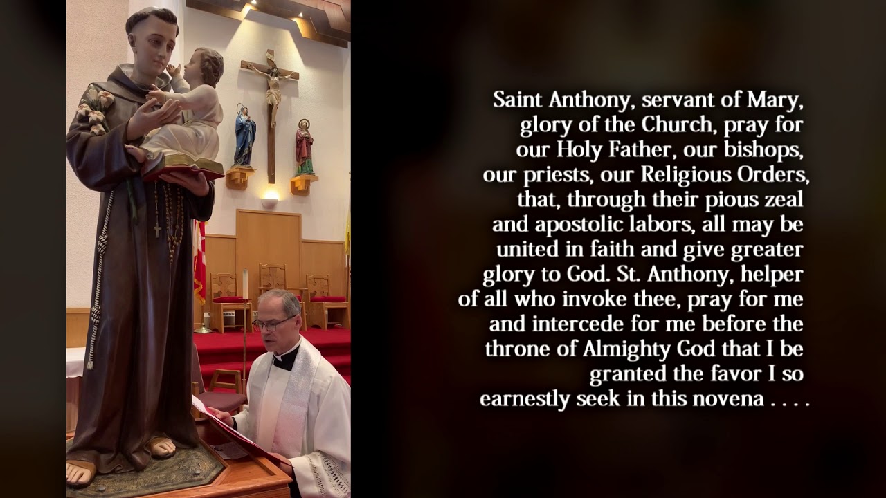 Novena to St. Anthony Day Nine June 12, 2020 YouTube
