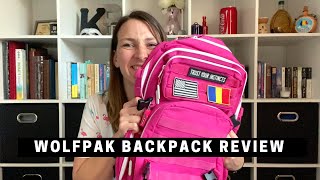 WOLFpak 45L meal management backpack review // Pink Goddess backpack