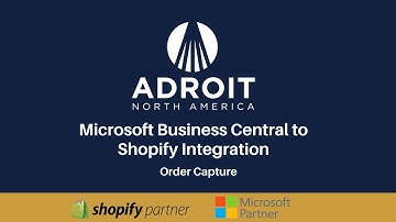 Microsoft Business Central to Shopify Integration | Order Capture