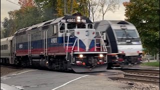 Cool autumn afternoon railfanning and NJT’s MBPJ Line. Classic diesels and NS trains. 10/18/23