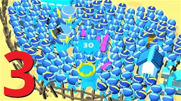 👑 Crowd Conflict ⚔️ GAMEPLAY Part 3 BIG Upgrades (Android, iOS)