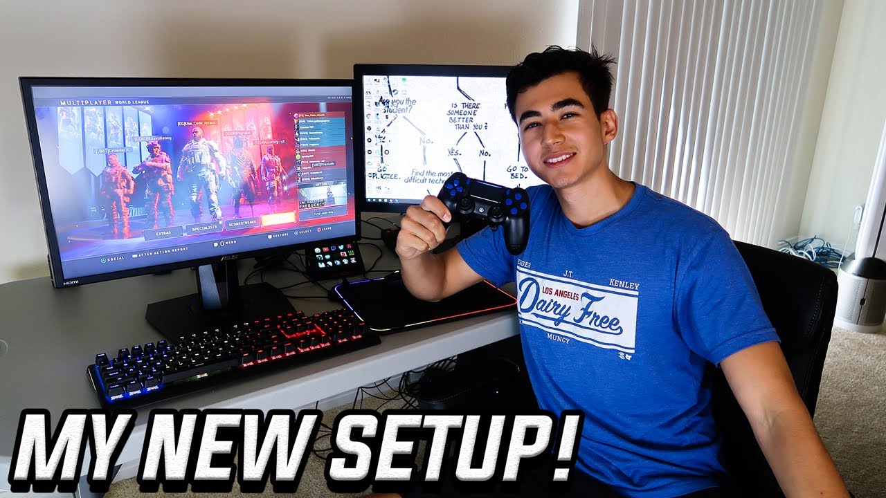 Attach S New Gaming Setup Apartment Tour Youtube