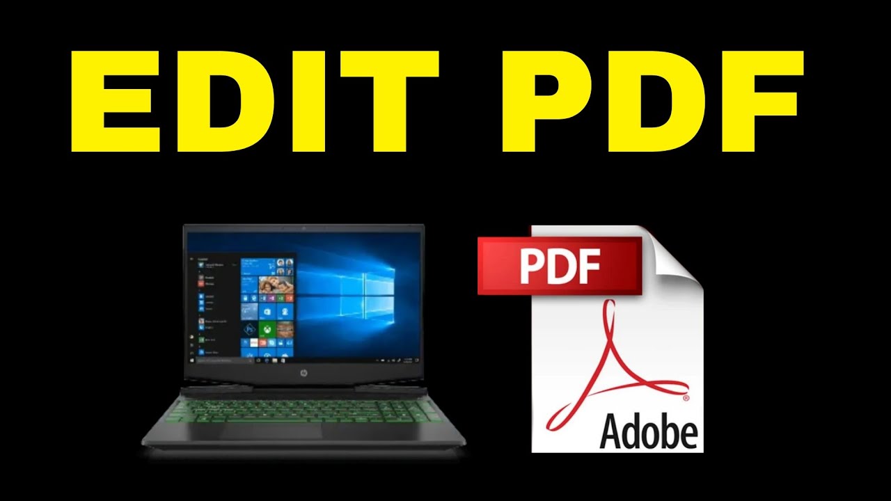 How To Edit PDF in Windows (PC / Laptop) - YouTube