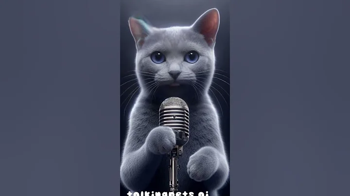 Watch the video about Female Blue Russian Cat sings AI generated Love song.