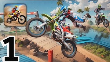 Motocross Bike Racing Game - Gameplay Walkthrough Part 1 (iOS, Android)