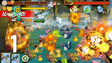 Swamp Attack 2 Gameplay Walkthrough Part 1 - Level 1 ~ 8 (Android, IOS)