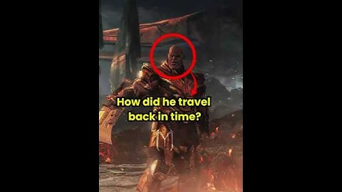How thanos traveled back with just one Pym particle?