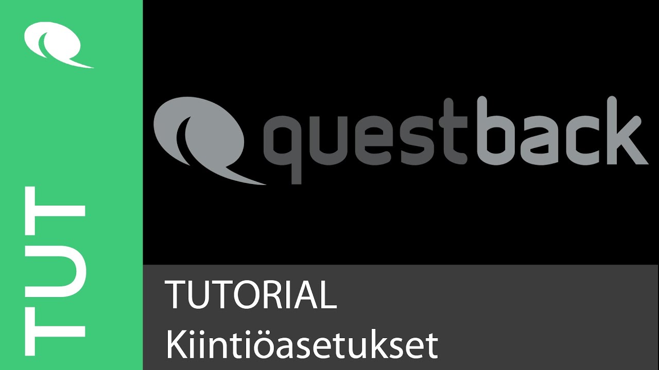 Questback Essentials kiintiöasetukset YouTube