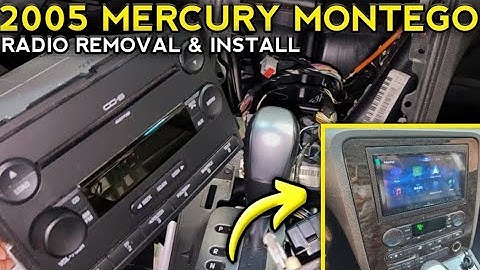 2005 mercury montego radio removal replacement install upgrade: HOW TO